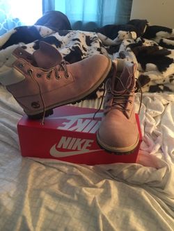 Pink Timberland Boots