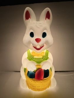 18” Promotional Bunny General Foam Blow Mold-Vintage Easter