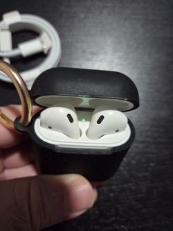 Air Pods with case and charging cable