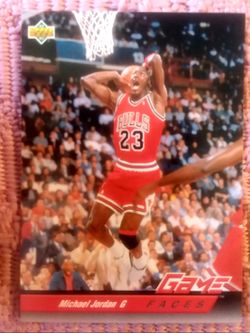 Michael Jordan Upper Deck Game Faces Card