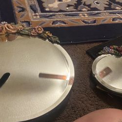 Pair Of Vintage Barbola Mirrors