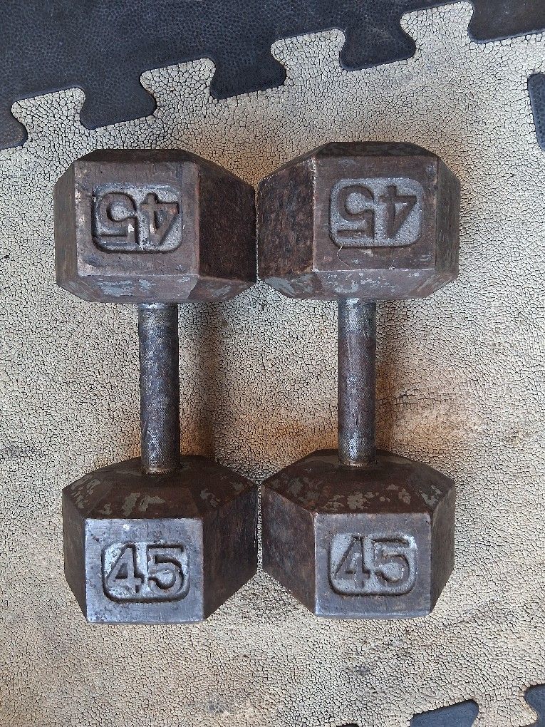 45lbs Dumbells