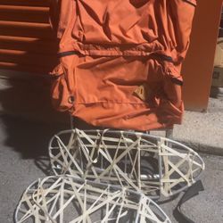 Vintage Snowshoes And Pack