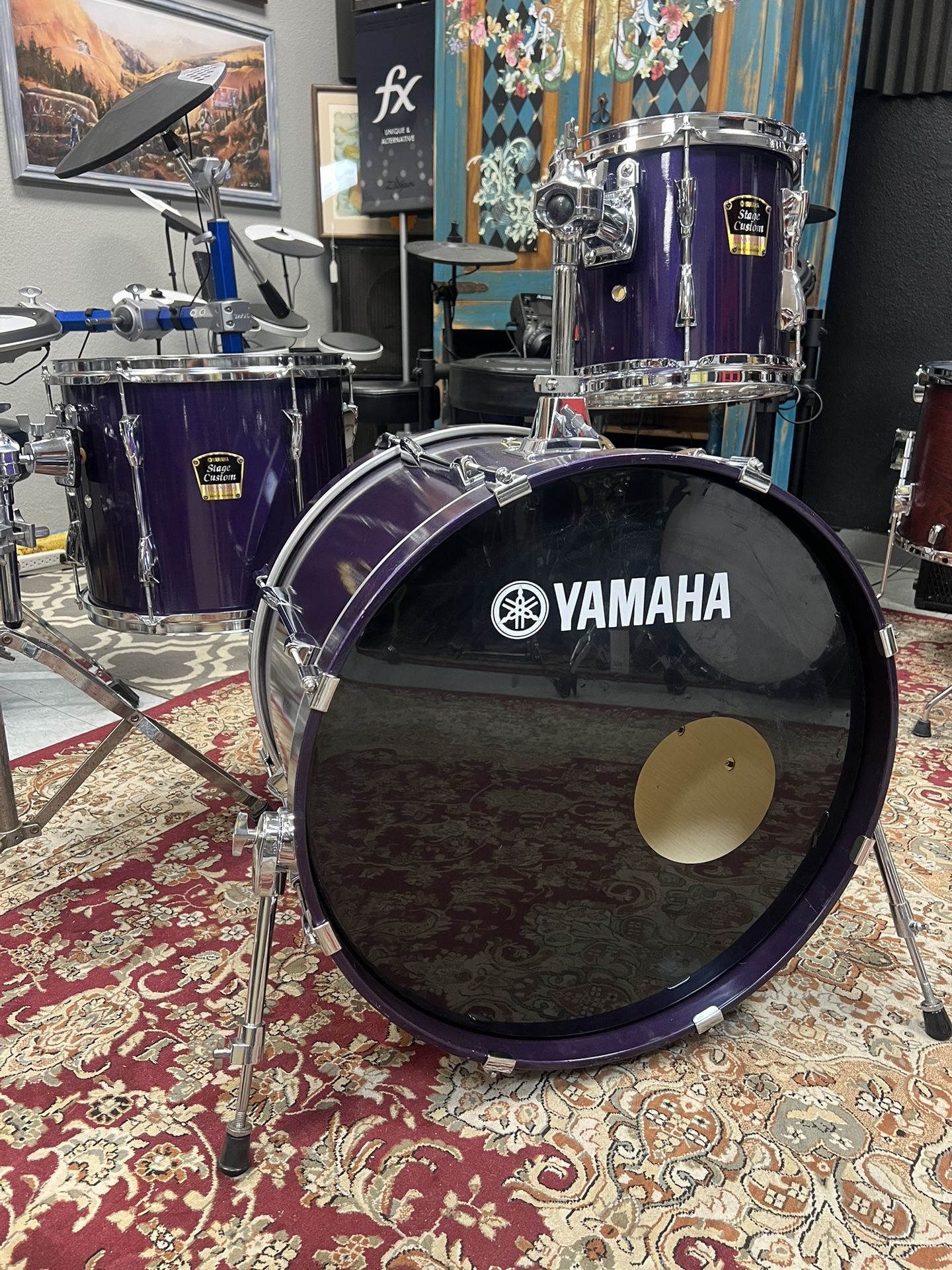 Yamaha Stage Custom Advantage 3pc Drum Set