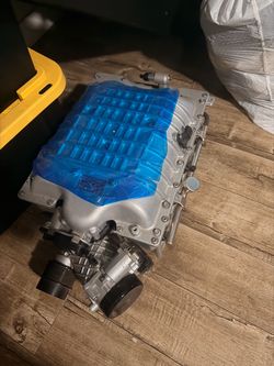 Hellcat supercharger with Ls adapter plates