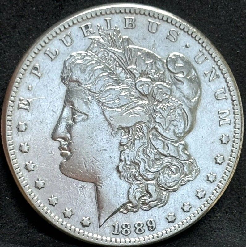 1889 CC MORGAN SILVER DOLLAR XF DETAILS RARE KEY DATE CARSON CITY COIN

