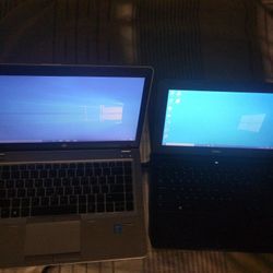 Hp Elitebook 9480 i5 8gb And Dell Latitude 3190 Intel Silver 8gb Win 