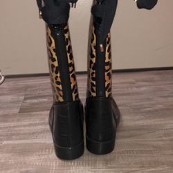 Women’s Cheetah Coach Boots