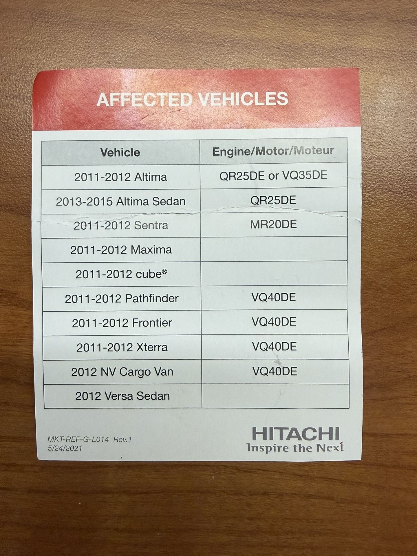 Air Sensor Flow - MAF0031
