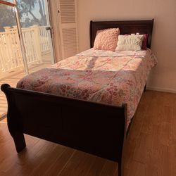 Twin Bed Frame/ Mattress/ Box Spring