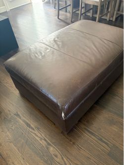 Brown ottoman