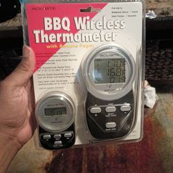 Acurite Digital Cooking and Barbeque Thermometer With Wireless Remote Pager New