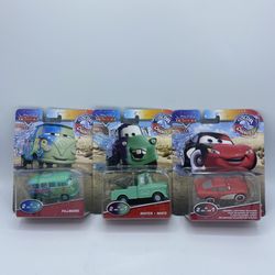 Disney Pixar Cars 2021 Color Changers FILLMORE &CRUISIN LIGHTNING MCQUEEN& Mater