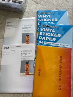 Sublimation, crafting products list one and two all together