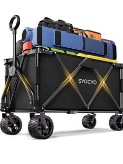 Beach Wagon 420LBS – Heavy Duty Wagons Carts Foldable