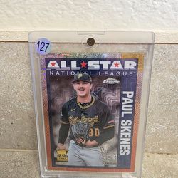 2025 Topps Chrome Paul Skenes All-Star Rookie Mojo Refractor 90ASC-17