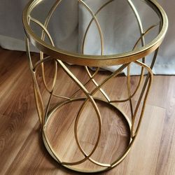 Gold Side Table