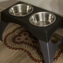 Tall Food & Water Bowl Set
