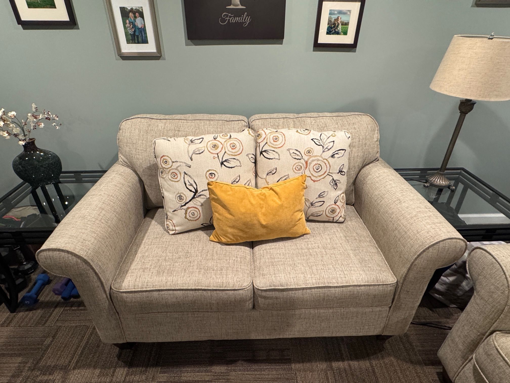 Sofa Set With End Tables