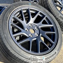 FREE INSTALL (4) 2024 Tesla Model 3 Rims 18” Photon Wheels with Michelin Used Tires 20-70%