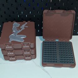 🔥4 Pack🔥of 9mm Storage Cases (Brown & Silver)