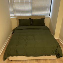 Queen Bed and Queen Bed Frame
