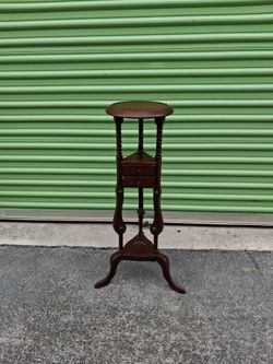 Antique wooden plant stand
