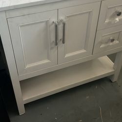 36-vanity with marble on top