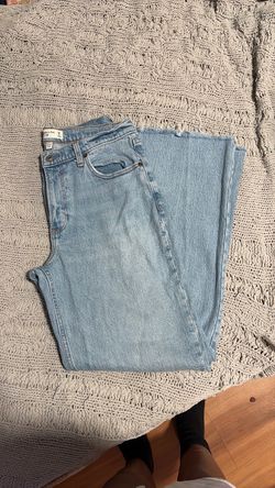 Abercrombie & Fitch Curve Love Baggy Low Rise Jeans Size 28 (US 6)