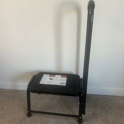 Leekpai Step Stool with Handle for Adults Seniors Heavy Duty Holds 350 lbs.