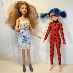 Ladybug Fashion Doll 10.5" tall  2 dolls 