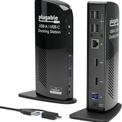 Universal Laptop Docking Station Dual HDMI Monitor 