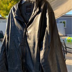 XL Men’s Blk Leather Jacket 