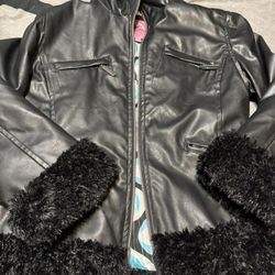 Girls Size 10 Leather Jacket