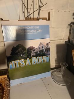 It's A Boy Yard Decoration Kit