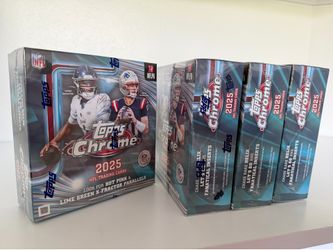 *SEALED* and mint 2025 Chrome Topps Football Mega Box