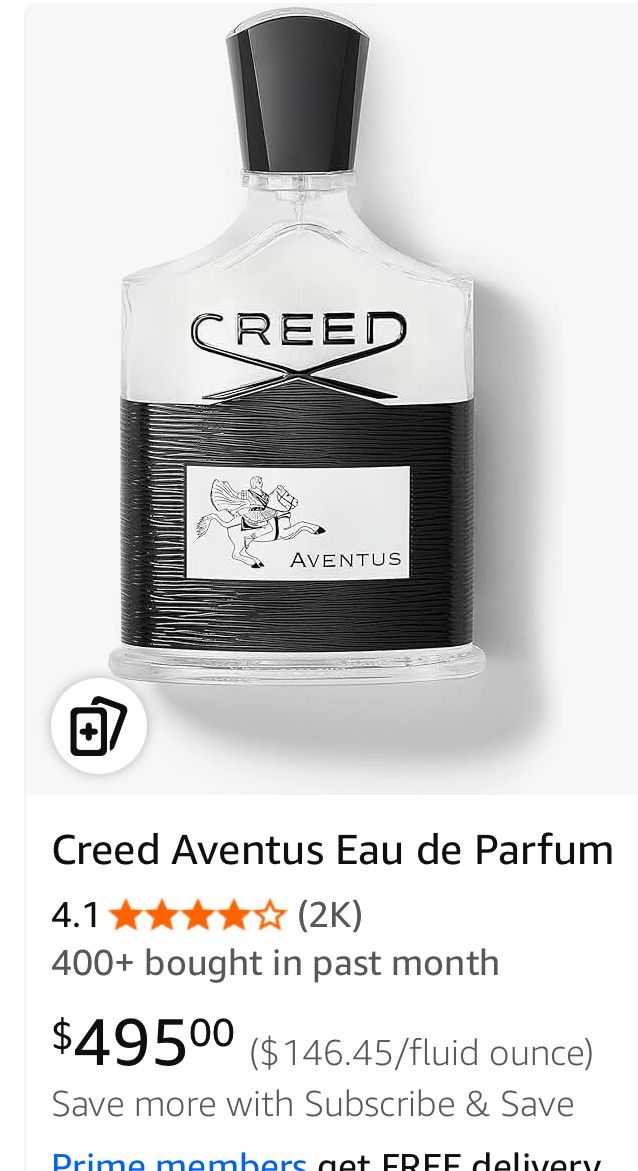 Bottle Of Creed Cologne “New In Box sealed”