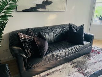 Vintage Italian leather sofa