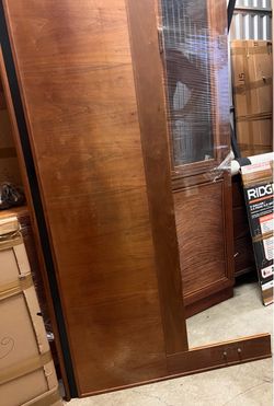 Vintage Mid-Century Style Wood King Headboard – 81”