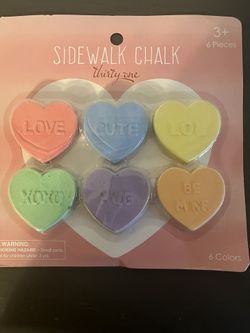 Thirty-One Heart Chalk - Pink Ombre