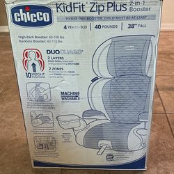 KidFit Zip Plus 2-in-1 Belt-Positioning Booster Car Seat, Backless and High Back Booster Seat