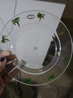 Heller Glass.   Plates Handpainted