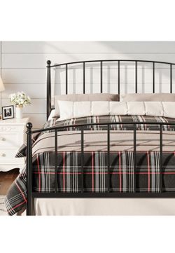 Full Size Black Metal Bed Frame