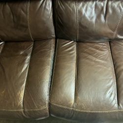 Real Leather Sofa Mint Condition 