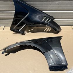 2003 - 2008 Nissan 350Z Z33 Carbon Creations AMS GT3 Front Fenders - 2 Piece - Part # 116324 Bumper Body Kit 