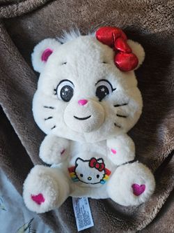 Care Bears x Hello Kitty Cheer Bear Plush Sanrio White