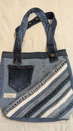 Upcycled denim handbag