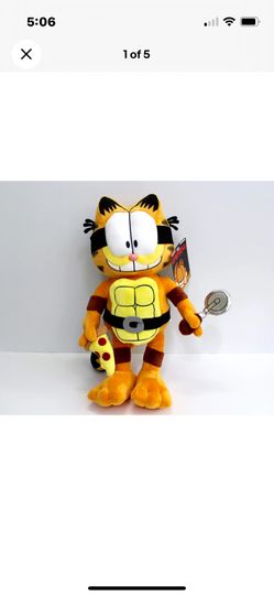 Garfield Garfello Teenage Mutant Ninja Turtle TMNT Plush 13in Kidrobot Phunny