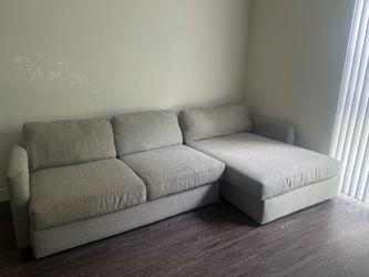 L-Shape Sofa in Light Gray