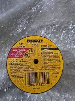Dewalt cut off wheels